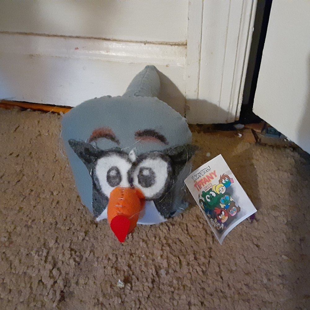Angry Birds Homemade 5" Silver plush
